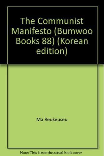 Friedrich Engels, Karl Marx: Kongsandang sŏnŏn (Korean language, Bumwoo Books 88)