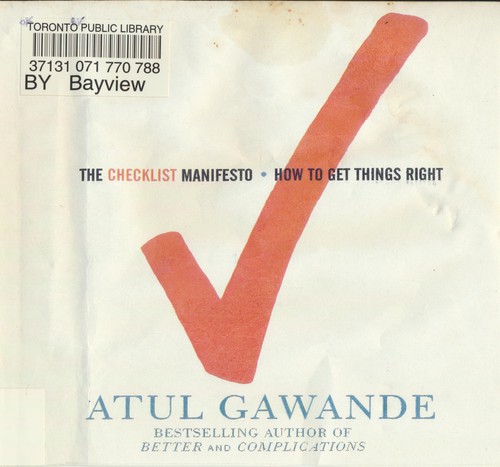 Atul Gawande: The Checklist Manifesto (AudiobookFormat, 2010, Macmillan Audio)